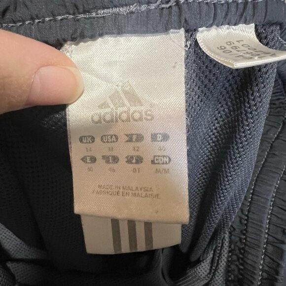 Vintage Adidas Track Pants Women’s Size Medium Blue Pink Athletic Joggers - Picture 9 of 10